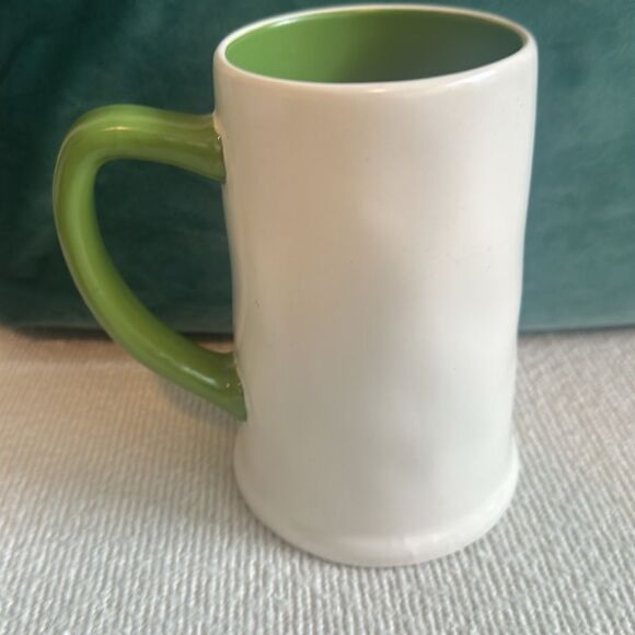 Rae Dunn LUCK OF THE IRISH Beer Mug Cup Saint Patrick's Day Green - Picture 3 of 5